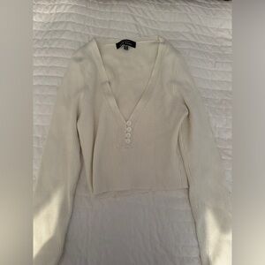 Off white long sleeve top